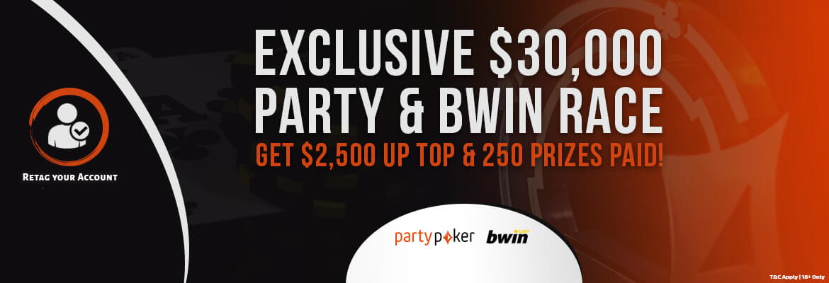 PokCas Exclusive $30,000 PartyPoker & Bwin Rake Race