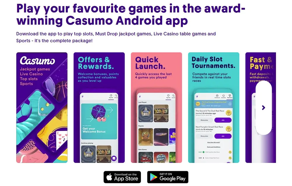 Casumo Casino Apps