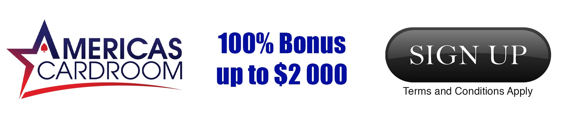 Americas cardroom bonus tab