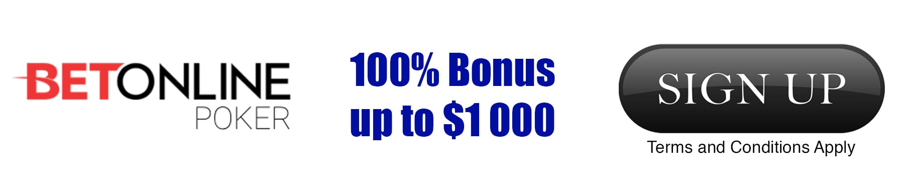 Betonline poker bonus tab