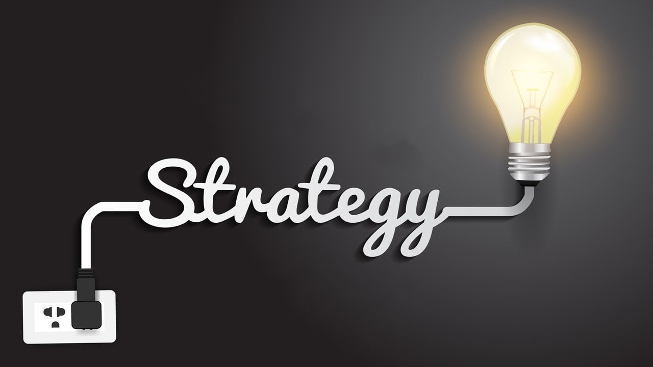 Strategy Image with a plugged in lightbulb
