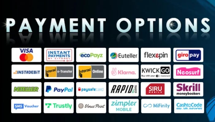 Videoslots payment options