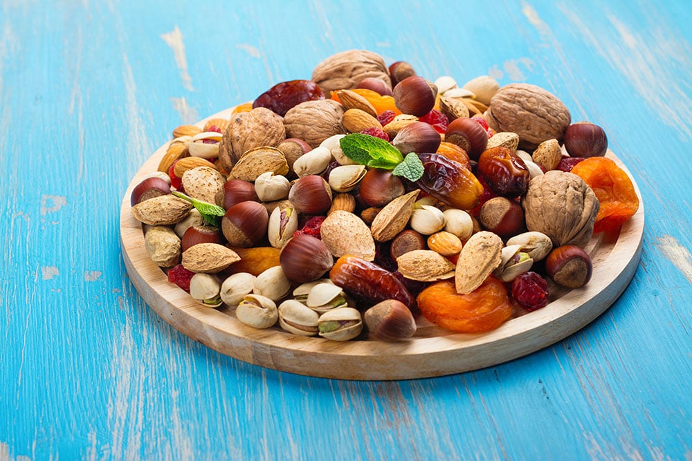 Dried Fruits and Nuts Healthy Gaming Snack