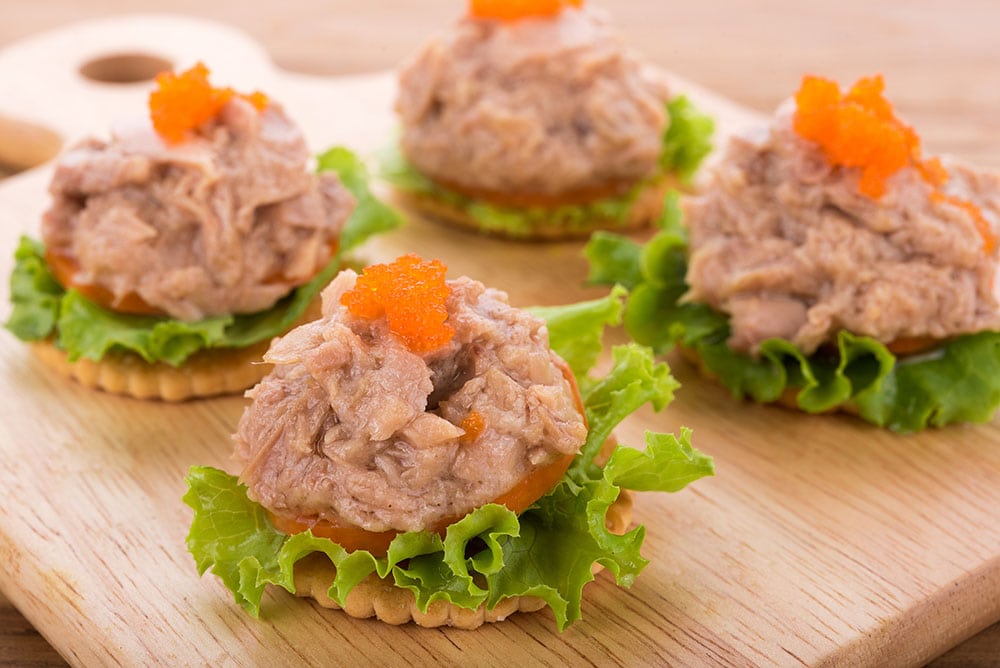 Tuna on Crackers