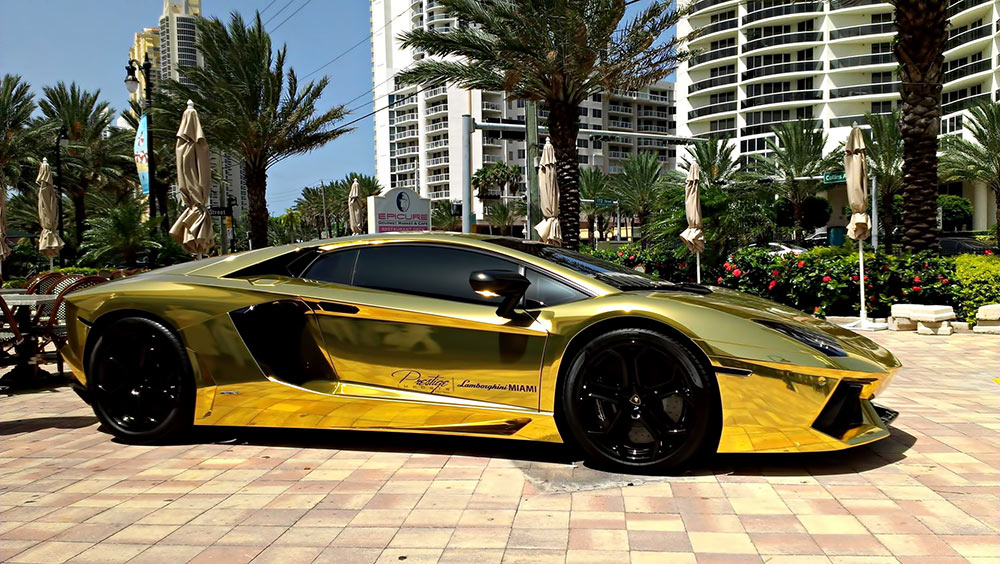 Plated Gold Lamborghini