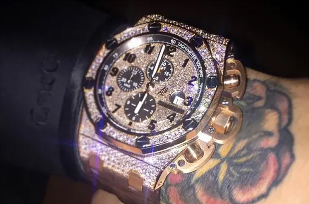 Audemars Piguet Royal Oak Offshore Chronograph Custom Diamond Encrusted 