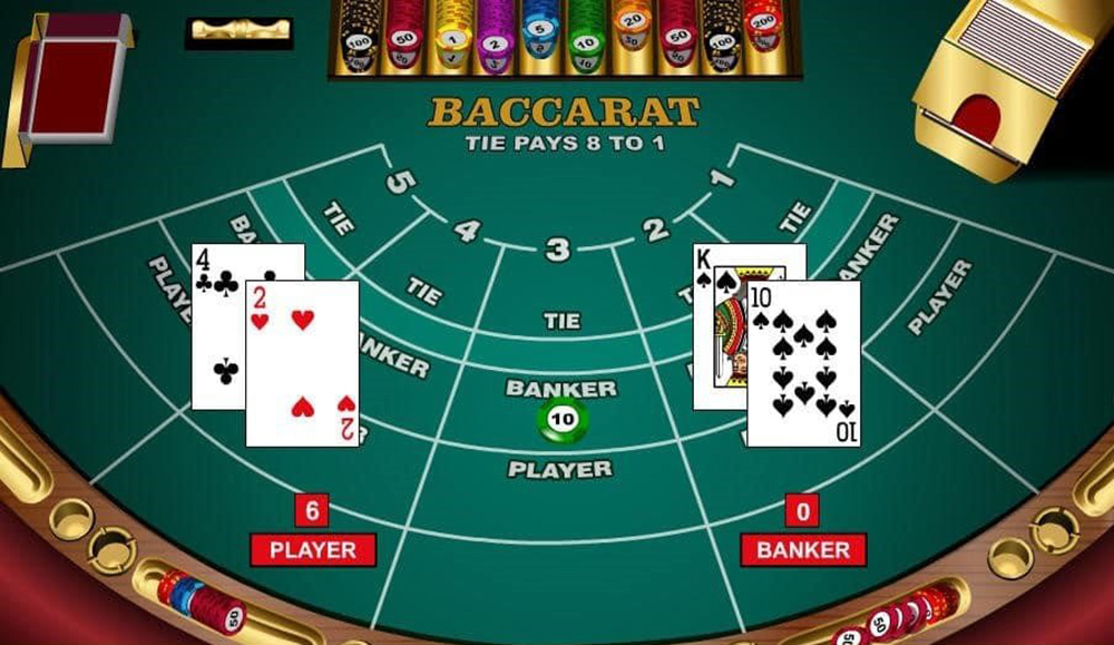 online baccarat table