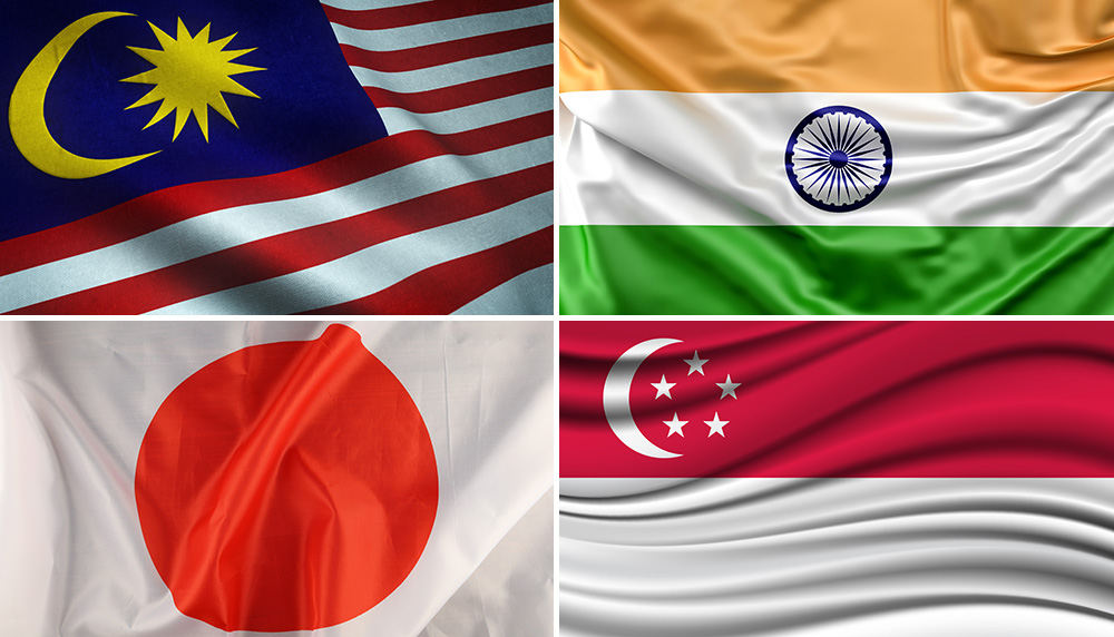 Asian Flags