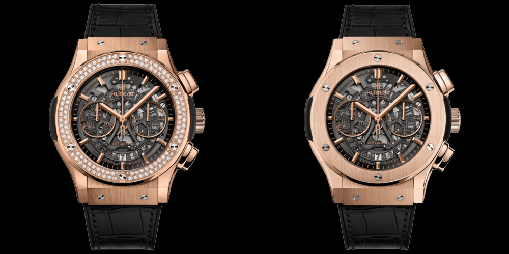 6. Hublot – Aerofusion King Gold Diamonds