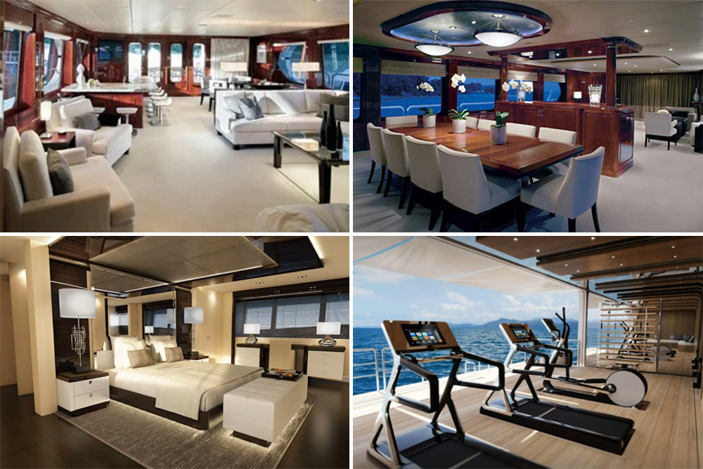 tiger woods yacht interior