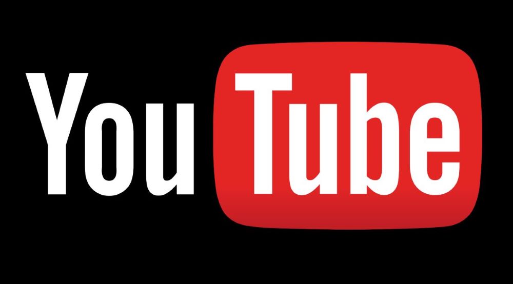 YouTube logo black