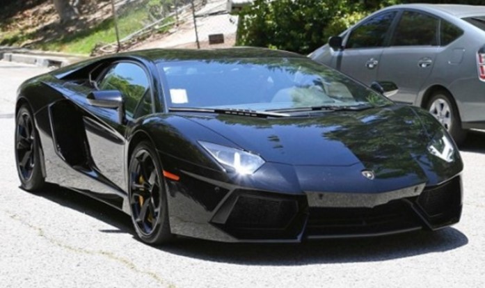 Black Lambo Aventador