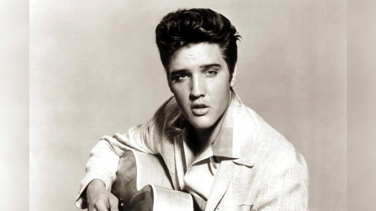 Elvis Presley with guitar