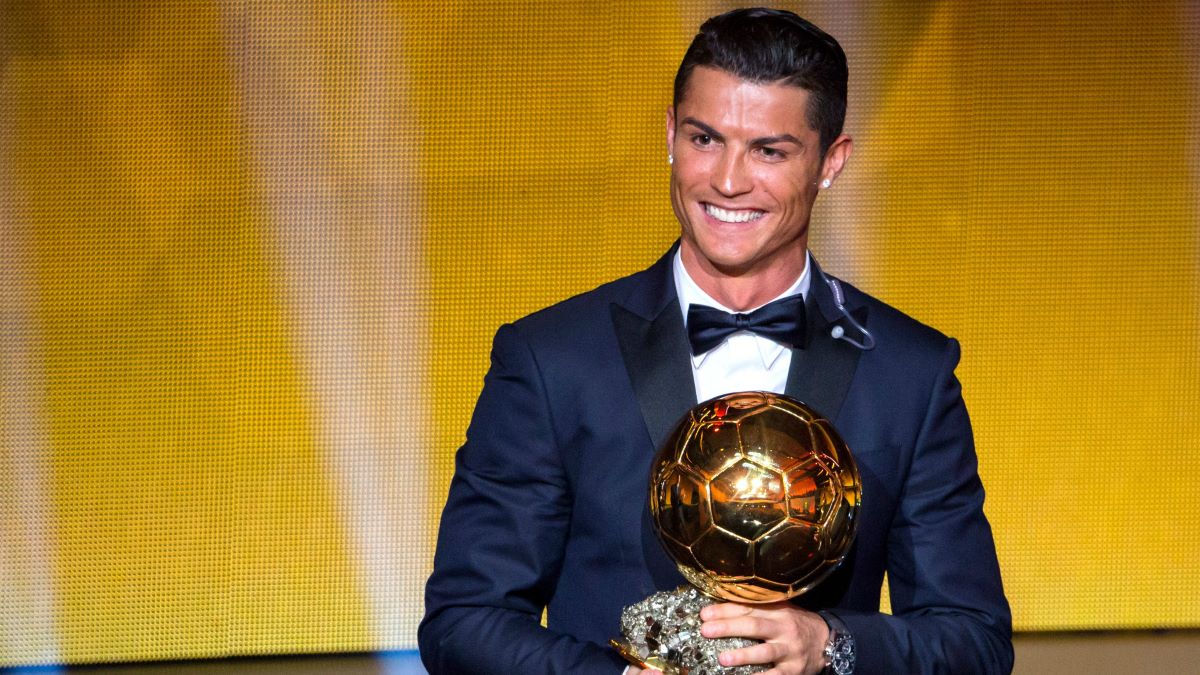 Cristiano Ronaldo Accepting Ballon d Or