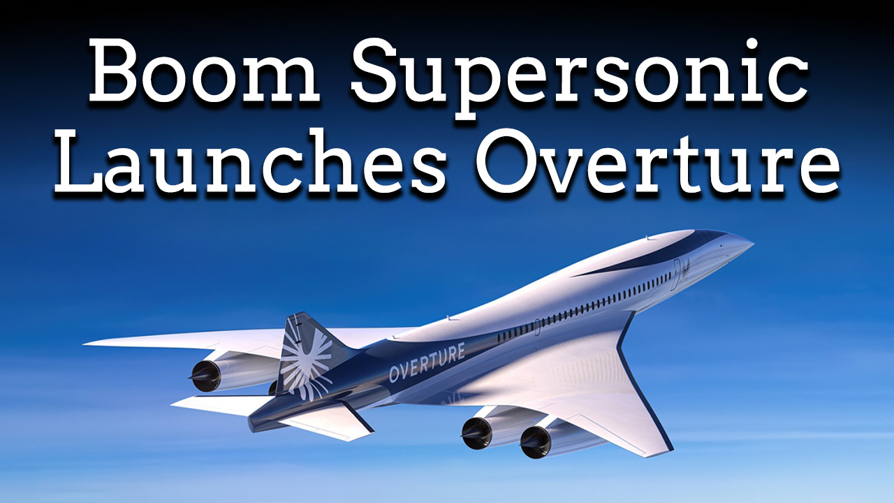 Boom Aviation Unveils its latest supersonic Overture plane.