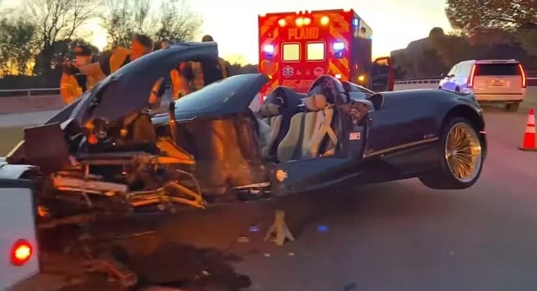Pagani Huayra Roadster Crash Gage Gillian