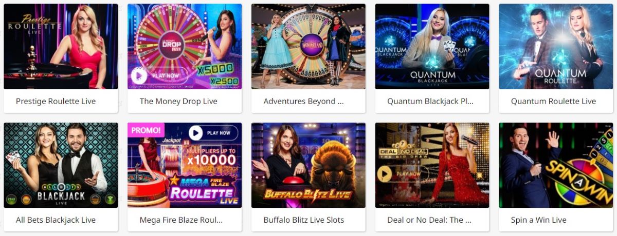 RedStar live casino page