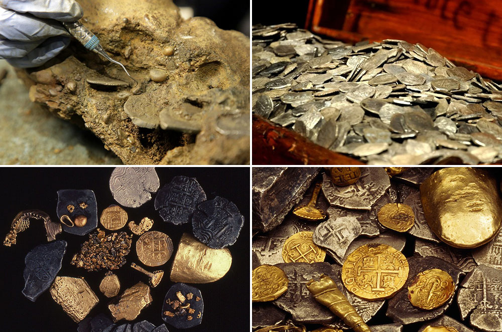Treasure found from the Whydah Shipwreck