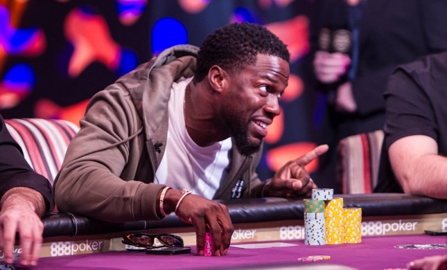 Kevin Hart playing poker