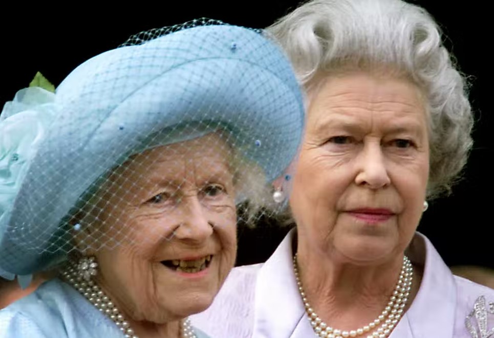 Queen Elizabeth II and her mother