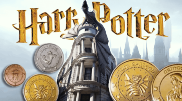 Gringotts is the harry potter bank and wizards use gold, silver, and bronze coins to buy things