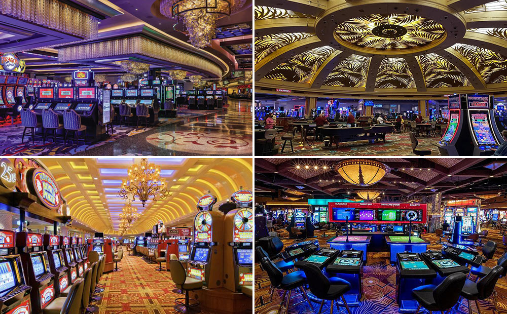 Casino floors at modern land-based casinos