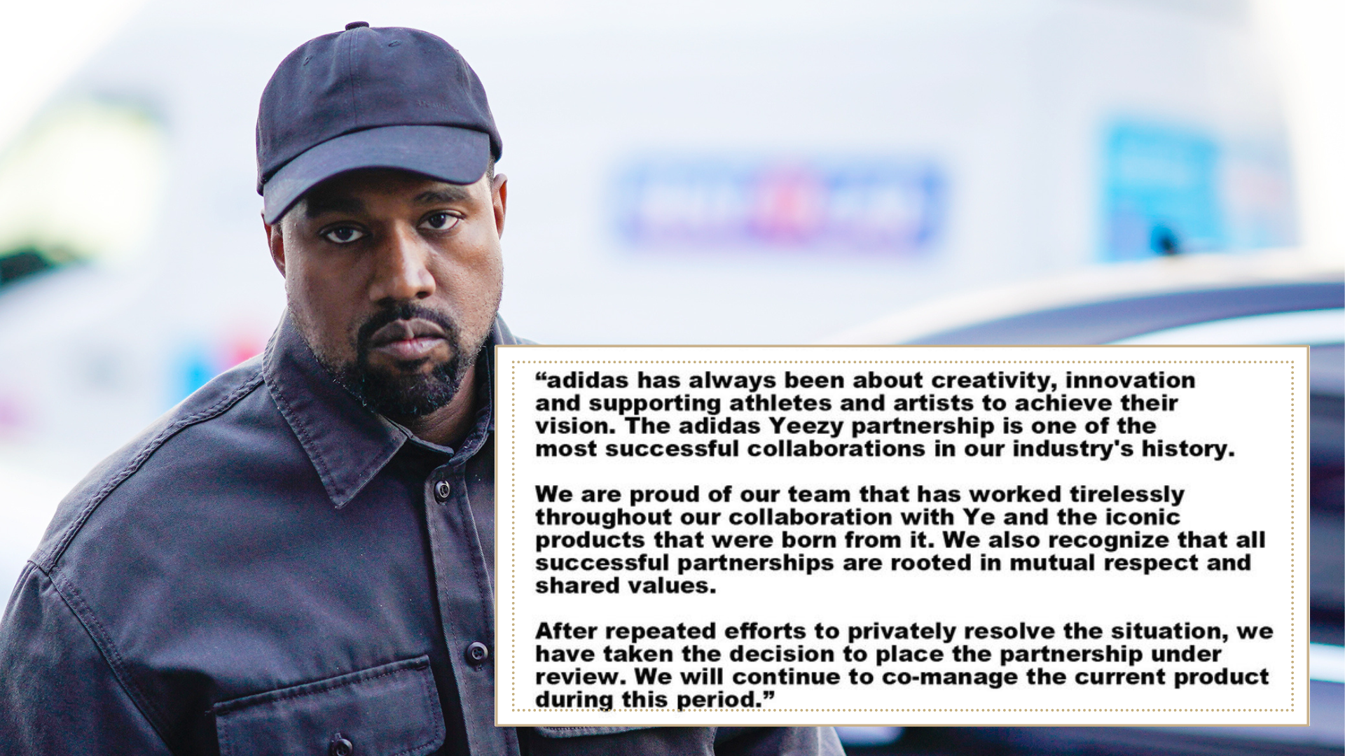 Adidas has issued an official statement regarding Kanye West bringing their partnership to an end