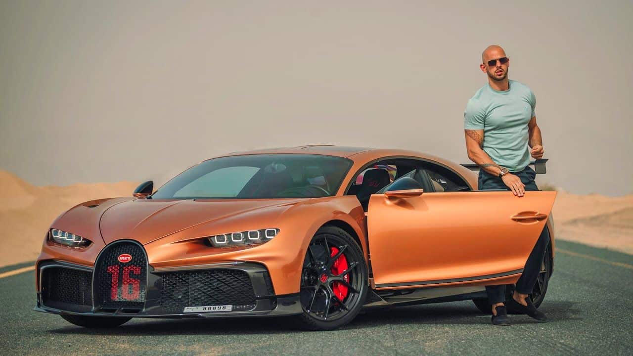 Anrdew Tate's Copper Colored Bugatti Chiron