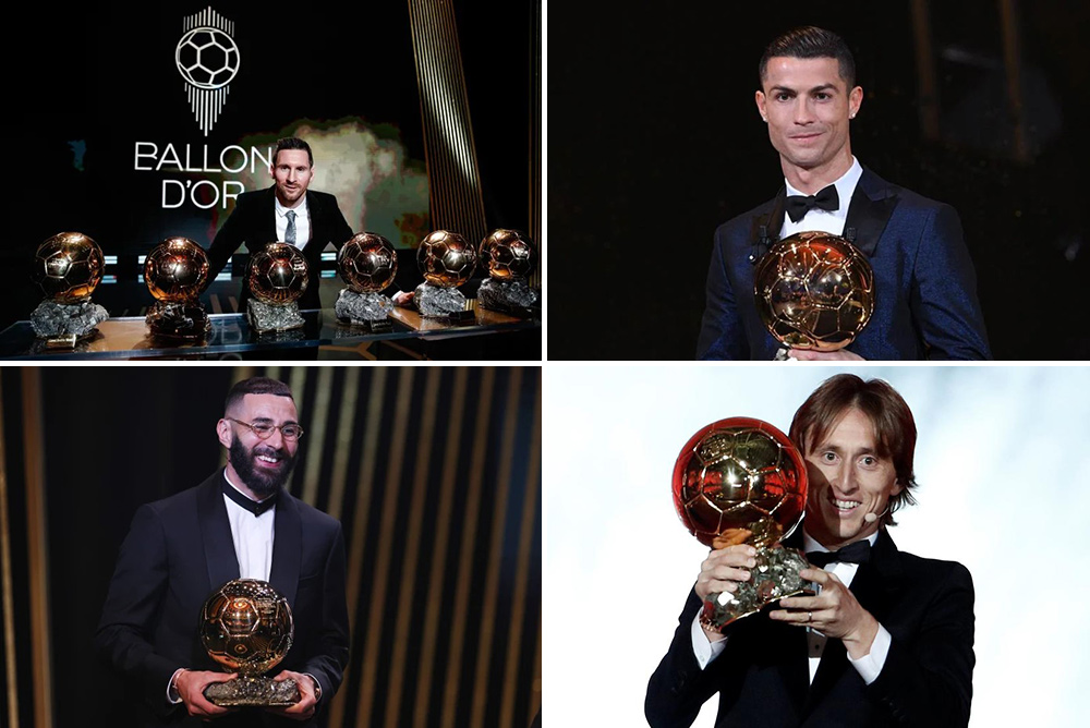 Messi, Ronaldo, Benzema, and Modric