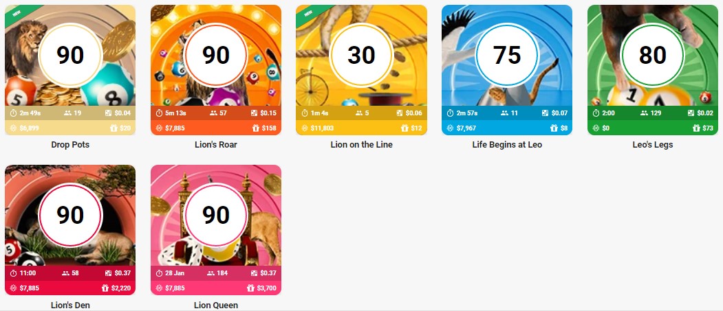 LeoVegas Bingo Games in Canada