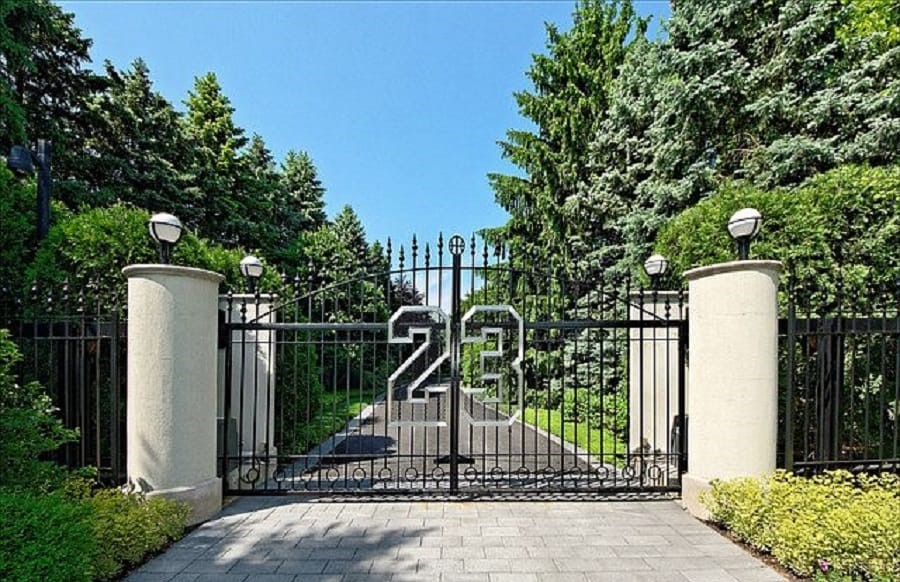 Michael Jordan's Front Gate in Chicago